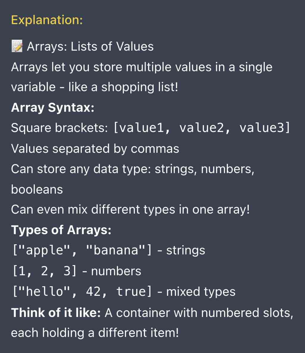 Detailed Explanations for every challenge